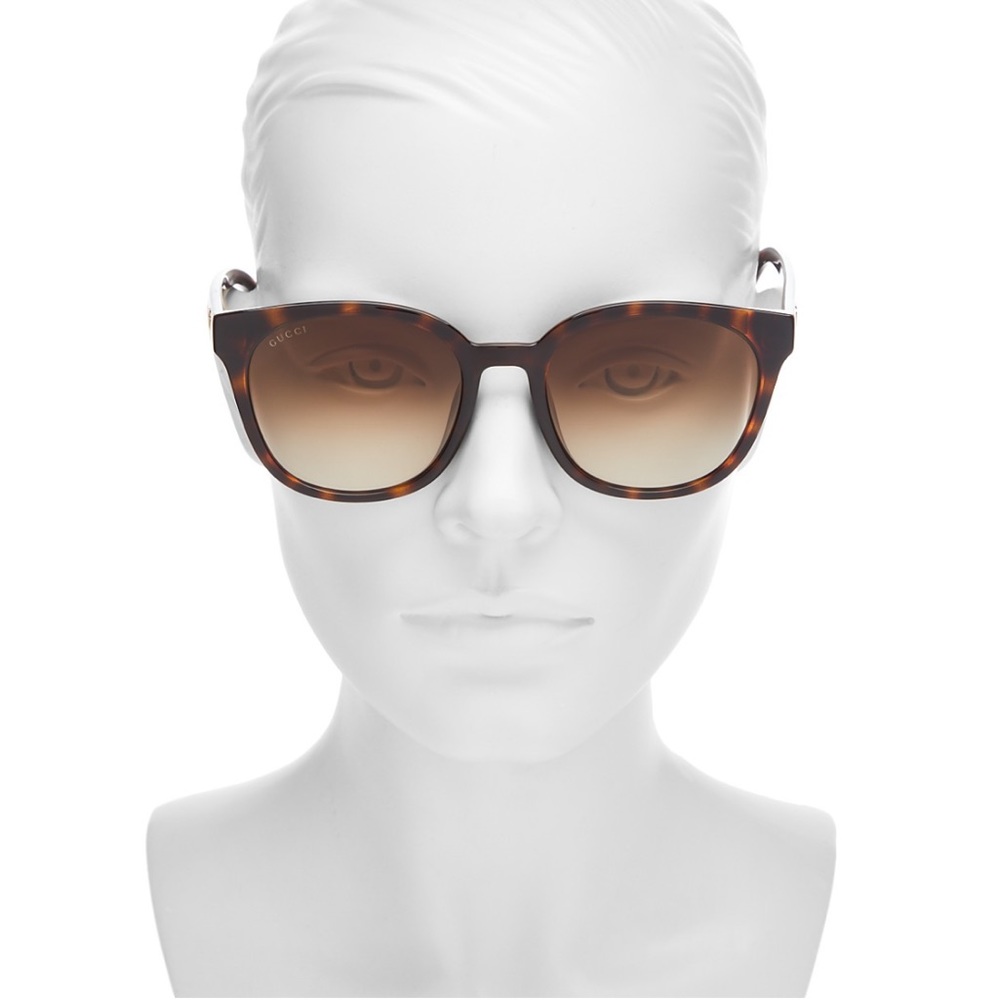New Gucci Round GG Sunglasses 56mm unisex - Picture 2 of 11